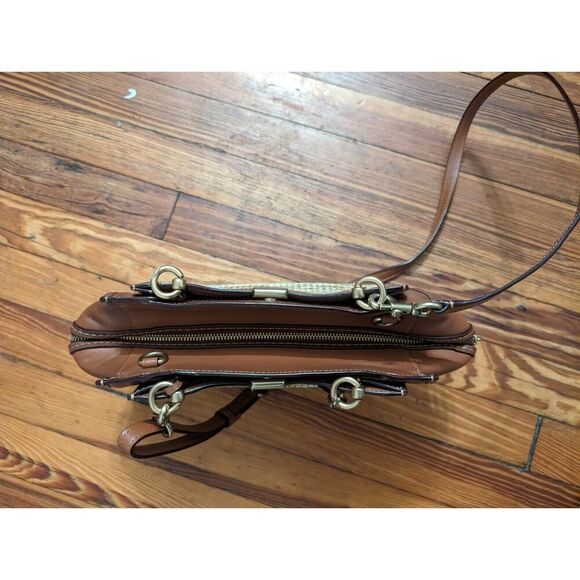 Coach Dreamer Brown Leather Satchel purse in excellent condition. - Picture 9 of 13